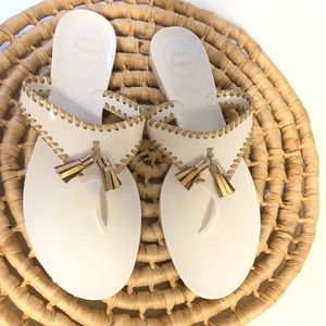 Jack Rogers Alana Jelly Tassel Flip Flop Sandals